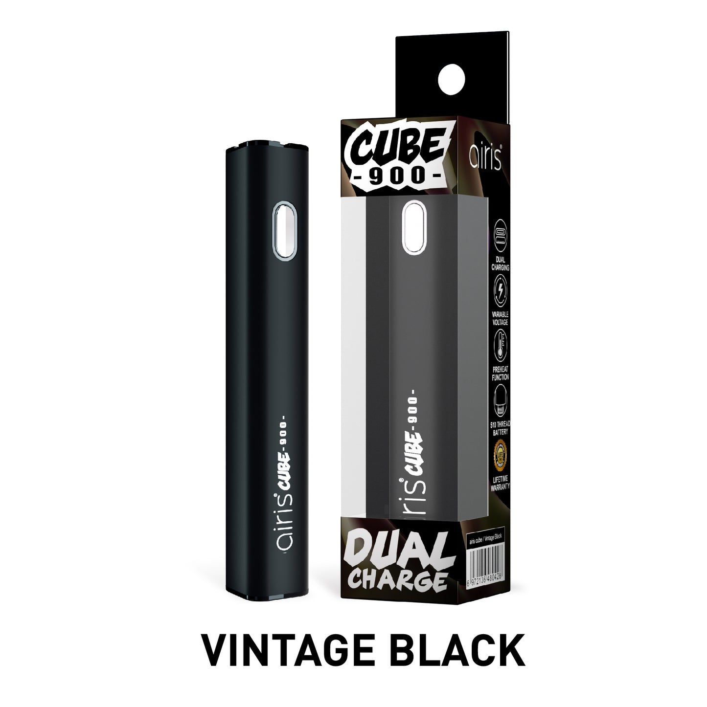 airis Cube 510 Thread Vape Battery